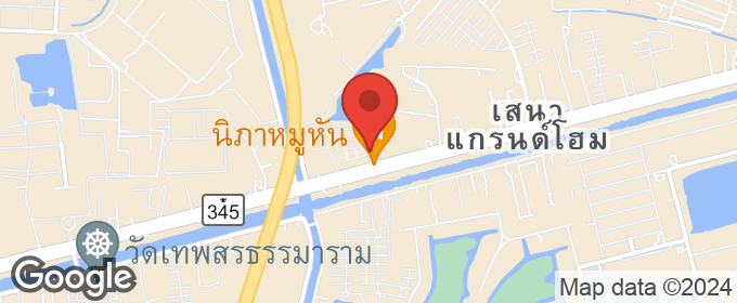 แผนที่ : ขาย ทาวน์เฮาส์ 3 ชั้น โครงการลิฟวิ่ง เรสซิเดนซ์ รังสิต-ราชพฤกษ์