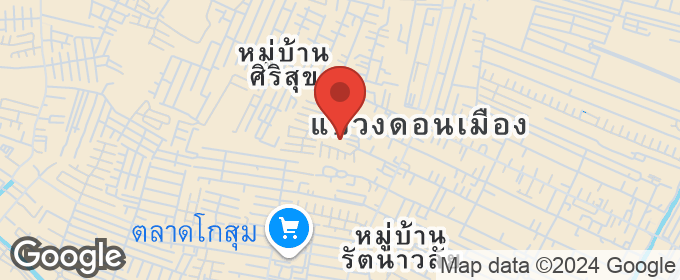 แผนที่ : ทาวน์เฮ้าส์ บ้านริมสวน ดอนเมือง ประชาอุทิศ 12 หลังริม ขายถูก