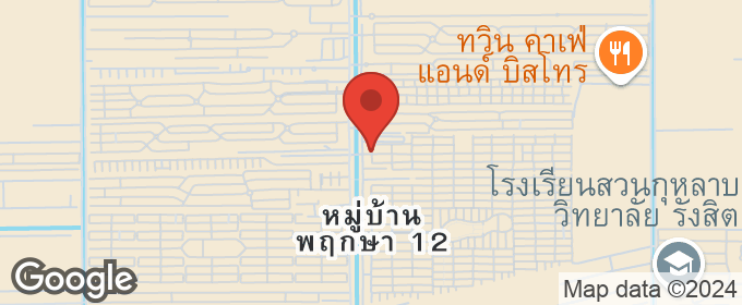 แผนที่ : ให้เช่า ทาวน์เฮ้าส์ พฤกษา 12/1 รังสิต - คลองสาม