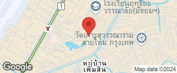 แผนที่ : ขาย ทาวน์โฮม 3 ชั้น หลังมุม หมู่บ้าน บ้านแมกไม้