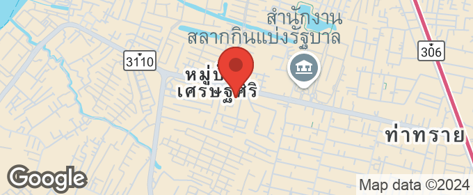 แผนที่ : ขายที่ดินสวย พร้อมอาคารโกดัง สนามบินน้ำ นนทบุรี ใกล้สำนักงานสลากฯ