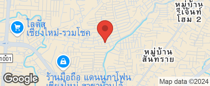 แผนที่ : บ้านสวย บ้านพิมุกต์ 1 ใกล้แยกรวมโชค อ.สันทราย เชียงใหม่