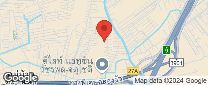 แผนที่ : หมู่บ้าน ภัสสร 19 วัชรพล - วงแหวน บ้านเดี่ยว สายไหม หลังริม