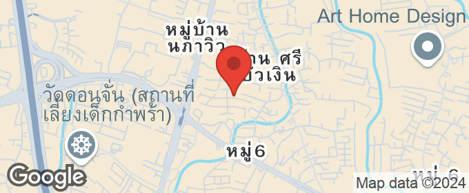 แผนที่ : น้ำไม่ท่วม! ขายต่ำกว่าประเมิน! บ้านสวย 99.1 ตร.ว โครงการลัดดารมย์อิลิแกนท์ เชียงใหม่ ใกล้ Central Festival 10 นาที