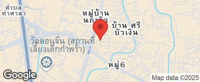 แผนที่ : บ้านสวย 4 ห้องนอน ในหมู่บ้านลัดดารมย์ อิลิแกนท์ ถนนวงแหวนรอบกลาง แยกมหิดล เชียงใหม่