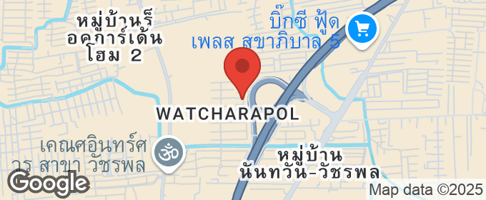 แผนที่ : ขายทาวน์โฮม 3 ชั้น บ้านกลางเมือง รามอินทรา-วัชรพล เนื้อที่ 31.8 ตารางวา หลังมุม สภาพใหม่ ไม่เคยเข้าอยู่ บนถนนสุขาภิบาล 5