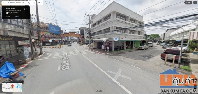 ขายตึกถนนช้างม่อย  ใกล้กาดหลวง ตลาดวโรรส  เข้าซอย 20 เมตร พร้อมผู้เช่า