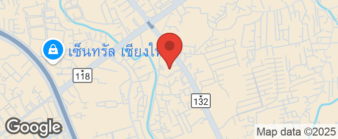 แผนที่ : ให้เช่าบ้านหรู สไตล์โมเดินลักชัวร์รี่ พร้อมสระว่ายน้ำส่วนตัว สันทราย ใกล้เซ็นทรัล เฟสติวัล เชียงใหม่