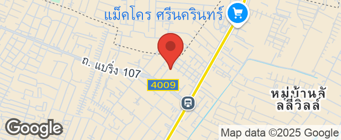 แผนที่ : ขายอพาร์ตเม้นท์ในซอยแบริ่ง43 เนื้อที่ 459 ตรว. ใกล้รถไฟฟ้าสายสีเหลือง-สถานีแบริ่งเพียง 400 เมตรเท่านั้น