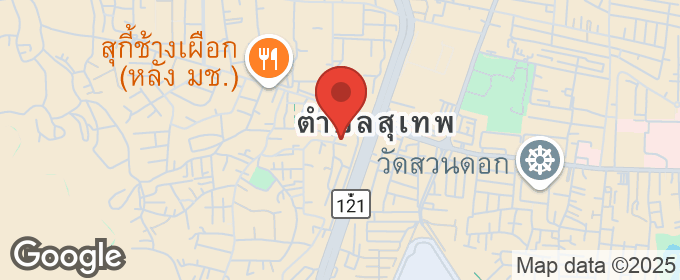 แผนที่ : ให้เช่าคอนโด Duplex ใกล้มหาวิทยาลัยเชียงใหม่ เฟอร์นิเจอร์ครบครัน พร้อมย้ายเข้าอยู่ได้เลย