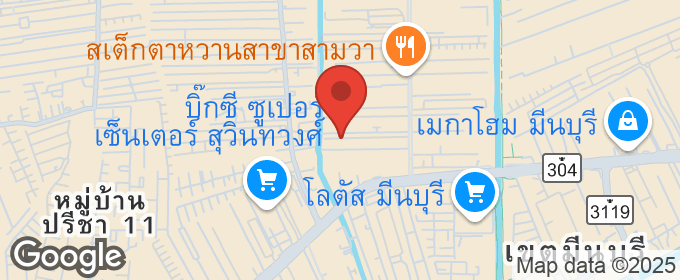 แผนที่ : พาทาโกเนีย รามอินทรา - สามวา ทาวน์เฮ้าส์ มีนบุรี