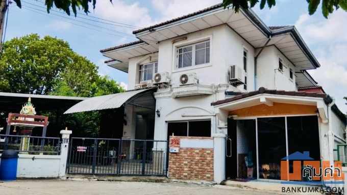 ขายด่วน‼️หมู่บ้านฟ้าลากูน รังสิตคลอง1  บ้านเดี่ยวหลังมุม ด้านหลัง ติดริมคลอง บรรยากาศดี