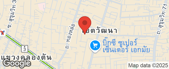 แผนที่ : ขายคอนโด 2 ห้องเชื่อมกัน โมเดอร์นทาวน์ คลองตัน พระโขนง กรุงเทพฯ