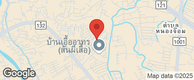 แผนที่ : ขายบ้านเดี่ยว 2 ชั้น 77.2 ตารางวา หมู่บ้านสีวลีมีโชค, เชียงใหม่