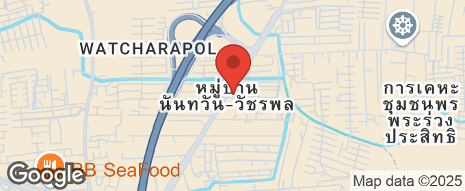 แผนที่ : ขายถูกที่สุดในโครงการ บ้านเดี่ยว นันทวัน วัชรพล ทำเลดีมาก ใกล้ทางด่วน – พร้อมโอนทันที