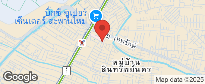 แผนที่ : ขายตึกพร้อมห้องเช่า 24 ห้อง 5 ชั้น 57 ตรว. อยู่ซอยเทพรักษ์15-พหลฯ 50 ใกล้บิ๊กซีสะพานใหม่ รฟฟ.สถานีสายหยุด ตลาดยิ่งเจริญ