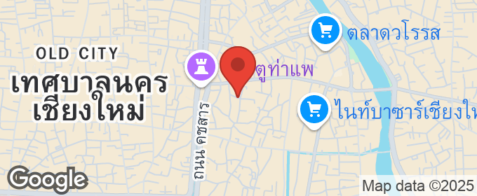 แผนที่ : ขายที่ดินแปลงสวยทำเลดี 313 ตรว. ถนนท่าแพใจกลางเมือง เชียงใหม่