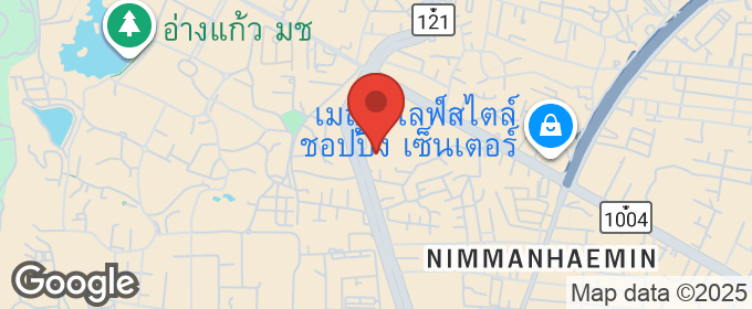 แผนที่ : คอนโดห้องใหญ่ 94 ตร.ม. วิวดอยสุเทพ 2 ห้องนอนใกล้มหาวิทยาลัย (มช.) และนิมมาน เชียงใหม่