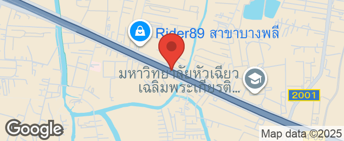 แผนที่ : ขายที่ดิน 41 ไร่ ติดถนนบางนา-ตราด กม.16 ขาออก