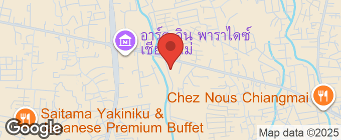 แผนที่ : บ้านเดี่ยว 2 ชั้น สไตล์โมเดิร์น พร้อมสระว่ายน้ำส่วนตัว ตั้งอยู่ในทำเลสันกลาง - สันกำแพง ใกล้ชุมชน ใกล้ถนนวงแหวนรอบสอง เช