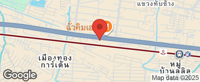 แผนที่ : ให้เช่า !! ที่ดินเปล่าติดถนนใหญ่ ไกล้สุวรรณภูมิ-พระราม9  ติดกับ 7-11  เนื้อที่ 750 ตร.วา ถมแล้ว