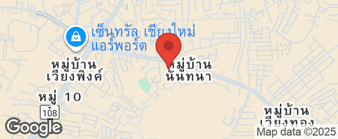 แผนที่ : ขายคอนโดเชียงใหม่วิวเพลส 2 พร้อมอยู่ ติดถนนมหิดล ใกล้เซ็นทรัลแอร์พอร์ต, สนามบินเชียงใหม่