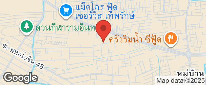แผนที่ : ให้เช่า ที่ดิน ซอย รามอินทรา 5 พหลโยธิน 48 ถนน เทพรักษ์