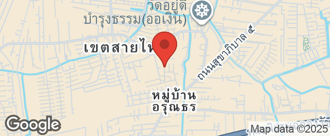 แผนที่ : หมู่บ้าน บุณฑริก บ้านเดี่ยว สุขาภิบาล 5 วัชรพล สายไหม