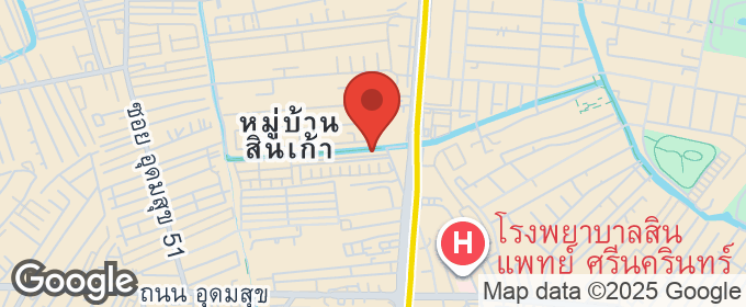 แผนที่ : โฮมออฟฟิศ 4 ชั้น โครงการ BizTown ศรีนครินทร์46/1