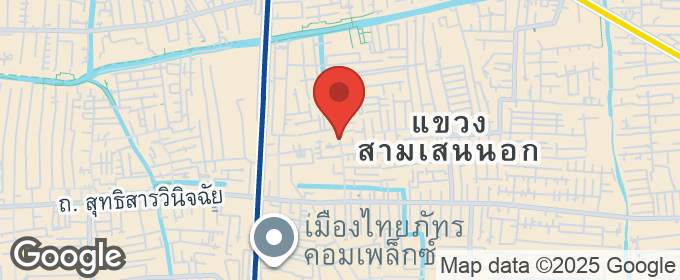 แผนที่ : ให้เช่า บ้านเดี่ยว 2 ชั้น / โฮมออฟฟิศ ใจกลางห้วยขวาง