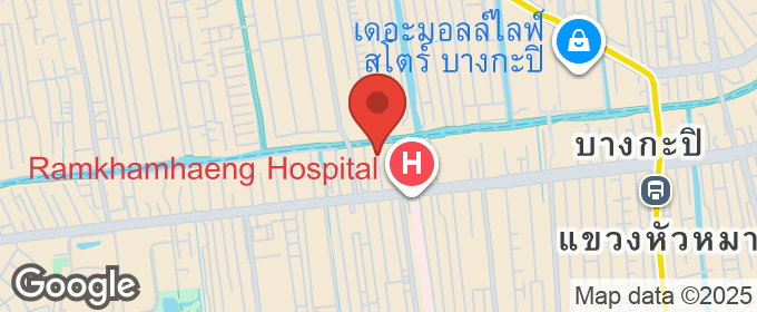 แผนที่ : พื้นที่สำนักงานให้เช่า ชั้น 3 ใกล้รถไฟฟ้าสายสีเหลือง