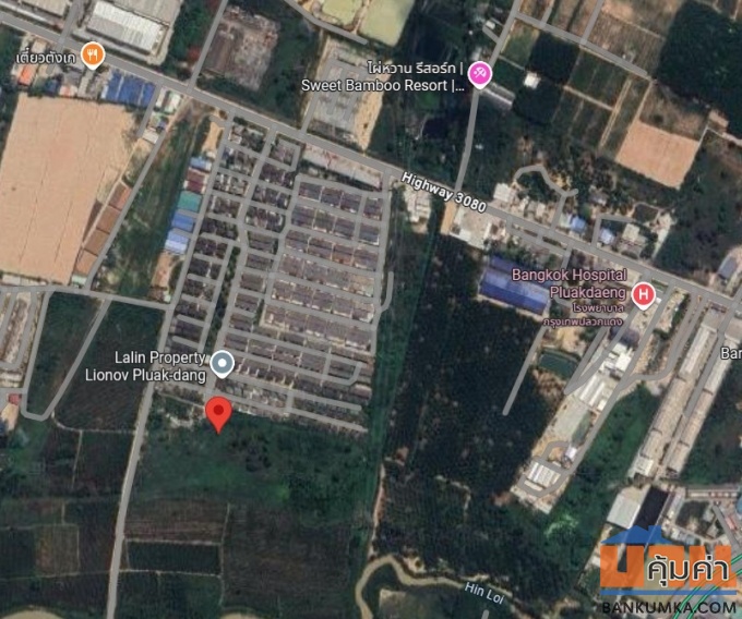 ขายที่ดินปลวกแดง 42 ไร่ ใกล้แยกวังตาผิน (เจ้าของขายเอง)
