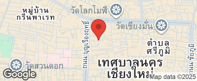แผนที่ : ที่ดิน 240 ตรว. พร้อมสิ่งปลูกสร้างหอพัก 3 ชั้น ถนนอารักษ์  ซอย3 ในคูเมืองเชียงใหม่