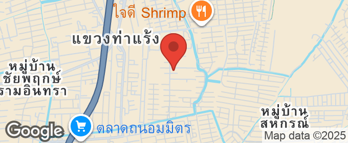 แผนที่ : ขาย ที่ดินปลูกบ้าน โซนวัชรพล–รามอินทรา  121 ตร.ว. เจ้าของขายเอง ใกล้ BTS วัชรพล