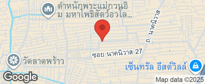 แผนที่ : ทาวน์เฮ้าส์ ซอย นาคนิวาส 37 แยก 1-8 ถนน ลาดพร้าว 71 ขายถูก