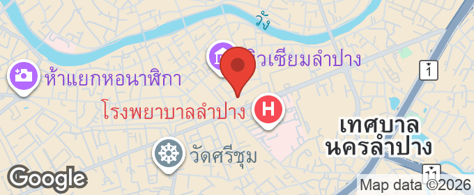แผนที่ : ขายอาคารพาณิชย์ 3 ชั้น (เป็นห้องมุม) 93/4 ถ.รอบเวียง อ.เมือง จ.ลำปาง