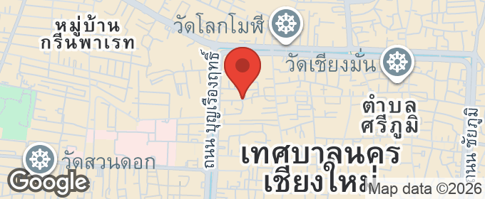 แผนที่ : ที่ดิน 236 ตรว. ถนนอารักษ์ ในคูเมืองเชียงใหม่ เหมาะทำธุรกิจ
