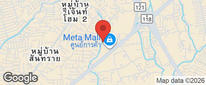 แผนที่ : ขายบ้านเดี่ยวในโครงการจัดสรร ใกล้ตลาดสามแยกสันทราย ทำเลสะดวกต่อการอยู่อาศัย