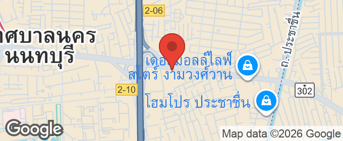 แผนที่ : ขายคอนโด นิวโนเบิล งามวงศ์วาน 1 ห้องนอน ชั้นสูง ใกล้ทางด่วนศรีรัชและ The Mall งามวงศ์วาน