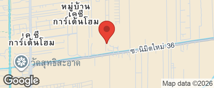 แผนที่ : บ้านเดี่ยว 2 ชั้นรีโนเวทสวยใหม่ทั้งหลัง หมู่บ้านเคซี 9 ซอยนิมิตรใหม่ 4