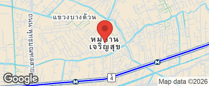 แผนที่ : ขายบ้านเดี่ยว 85 ตรว. ม.เจริญสุข ซ.เพชรเกษม 52 แยก 10 พื้นที่เยอะ