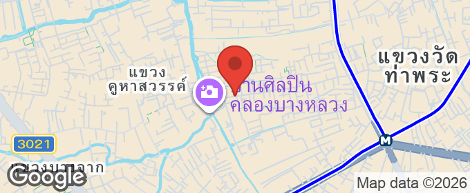 แผนที่ : ถูกสุดในย่านนี้!! ทาวน์โฮม 3 ชั้น ม.ชวนชื่น จรัญฯ3 เฟอร์ครบ ใกล้รถไฟฟ้า MRT/BTS  เดอะมอลล์ท่าพระ