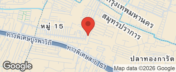 แผนที่ : ขายทาวน์โฮม 2 ชั้น หมู่บ้านบางนาวิลล่า กม.5 ใกล้ถนนใหญ่