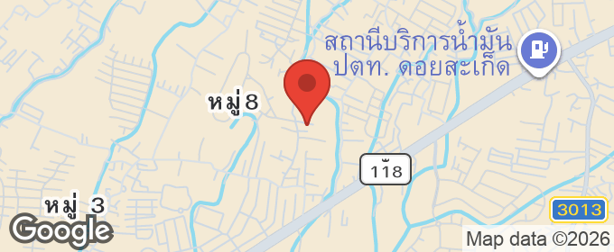 แผนที่ : บ้านพูลวิลลาสไตล์รีสอร์ต 1-0-09 ไร่ พร้อมสวนน้ำตก อ.สันทราย เชียงใหม่ ใกล้ Central Festival 15 นาที
