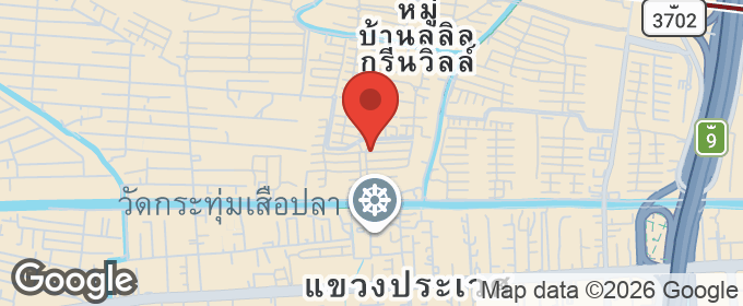 แผนที่ : โกลเด้น วิลเลจ อ่อนนุช–พัฒนาการ | บ้านแฝด Fully Furnished