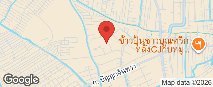 แผนที่ : ขายบ้านเดี่ยว 2 ชั้นหลังมุม พร้อมสระว่ายน้ำ หมู่บ้านปัญญารามอินทรา P1