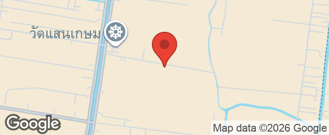 แผนที่ : ที่ดินเปล่า 1 ไร่ ใกล้ถนนคลอง 13 หนองจอก ใกล้ชุมชน วัดแสนเกษม