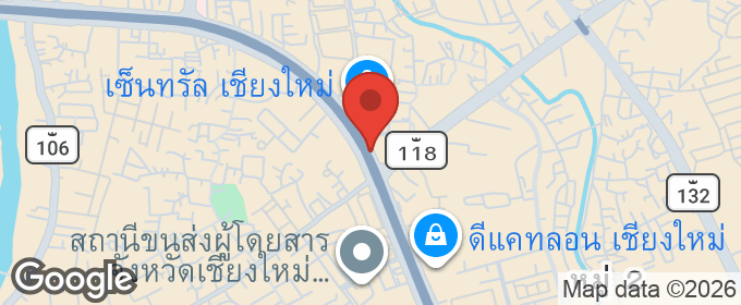 แผนที่ : ขาย/ให้เช่า Escent Condo Chiangmai (คอนโดเครือ Central) ติดห้างเซ็นทรัลเฟสติวัลเชียงใหม่