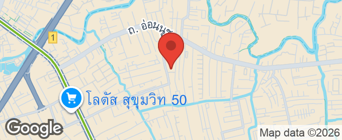 แผนที่ : ให้เช่า คอนโด บ้านบุญญพิทักษ์ ราคาถูก ไกล้BTS อ่อนนุช