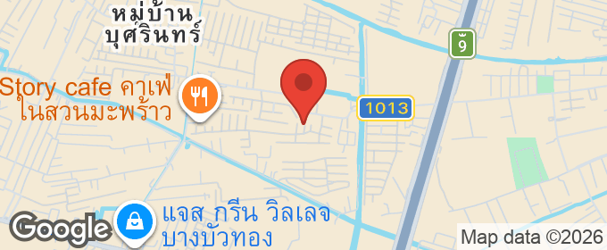 แผนที่ : B69-295 ขายด่วน ทาวน์เฮาส์ 2 ชั้น ขายตามสภาพ หมู่บ้านพิชาดา บ้านกล้วย-ไทรน้อย เนื้อที่ 16 ตร.ว พื้นที่ใช้สอย 90 ตร.ว